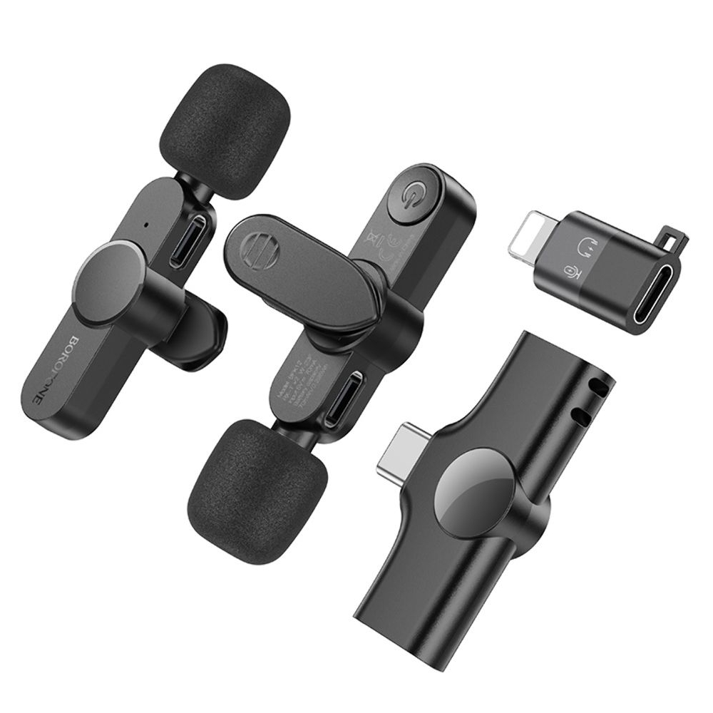 Микрофон Borofone BFK12 Type-C/ Lightning black