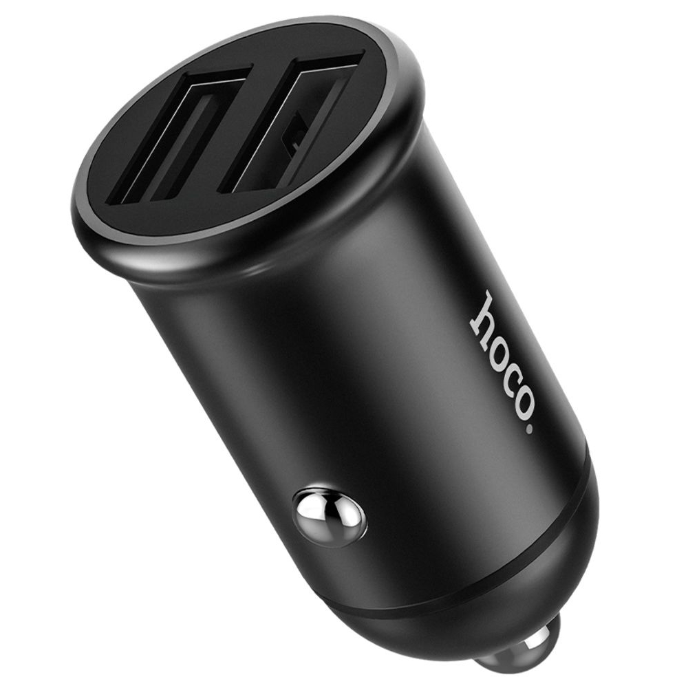 Автомобильний зарядний пристрій Hoco Z30 2 USB black | зарядка, зарядное устройство