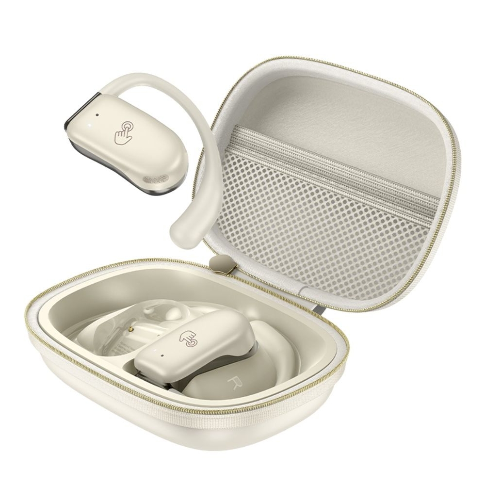 Бездротові TWS навушники Hoco EA2 открытые milky white | беспроводные наушники