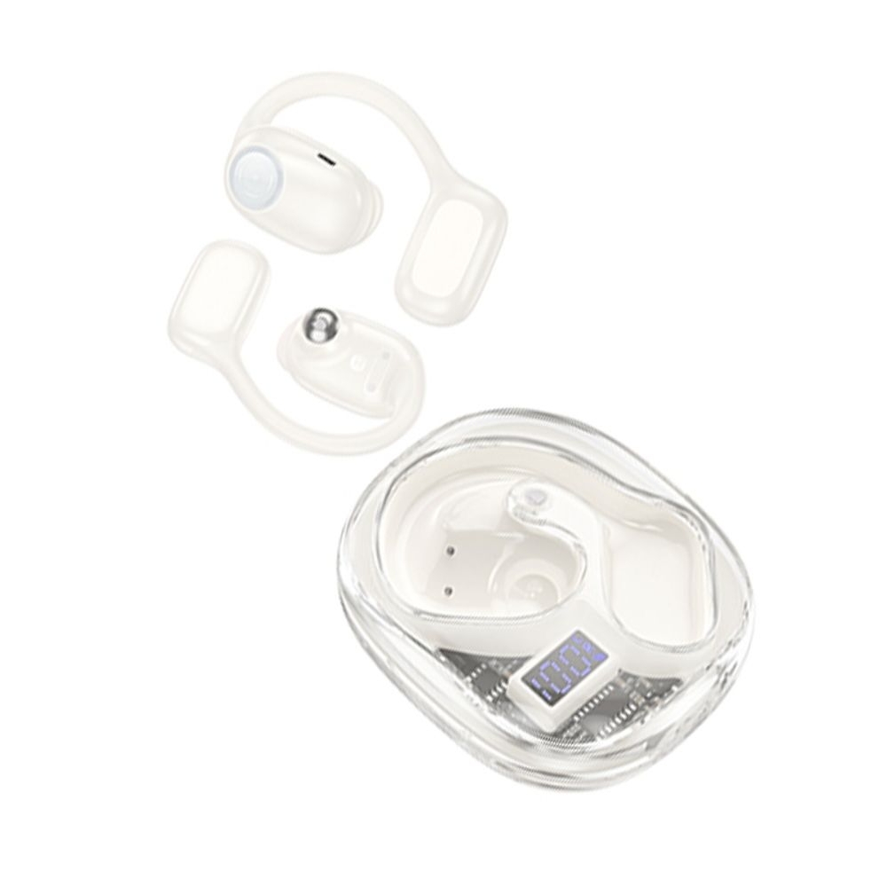 Бездротові навушники Hoco EA3 открытые TWS milky white | беспроводные наушники