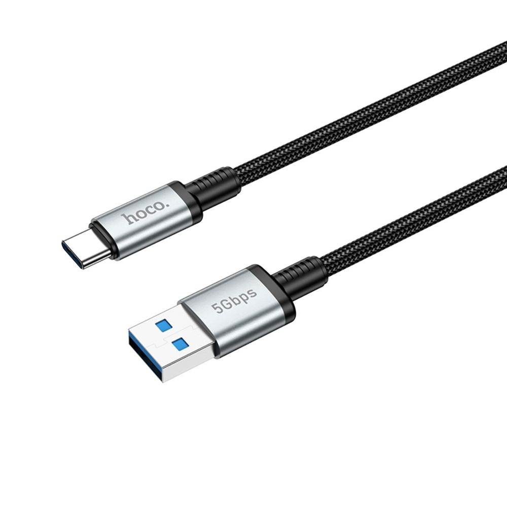Мультимедийный кабель Hoco US10 USB to Type-C USB3.0 5Gbit/s 0.5m black