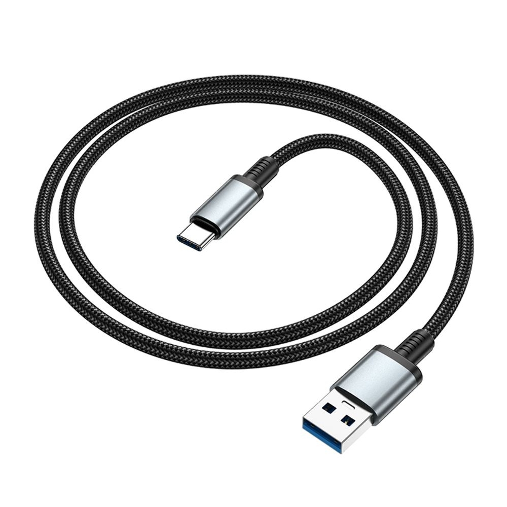 Мультимедийный кабель Hoco US10 USB to Type-C USB3.0 5Gbit/s 0.5m black