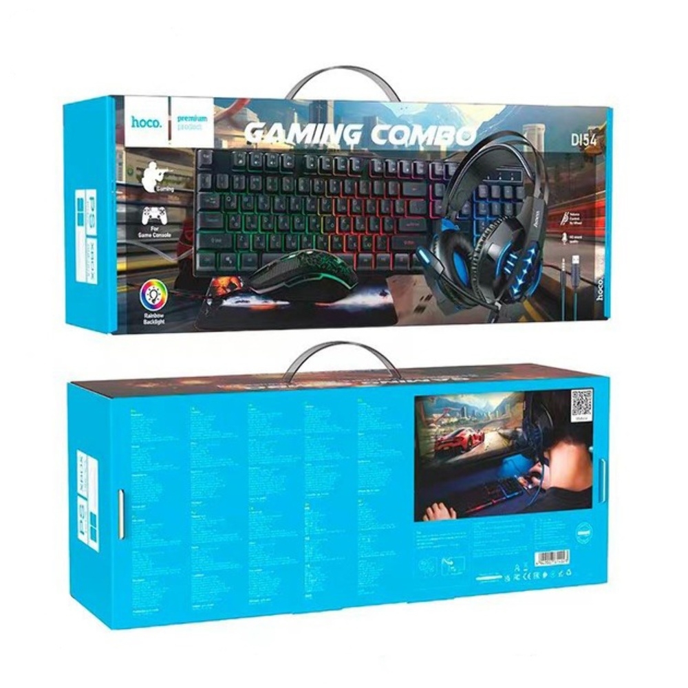 Комплект клавиатура и мышь Hoco DI54 (РУС) black