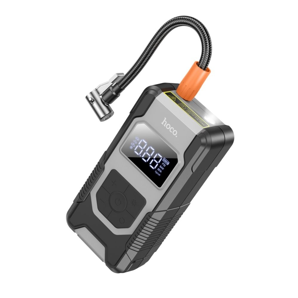 Автомобильный портативный воздушный насос Hoco DPH04, чорний