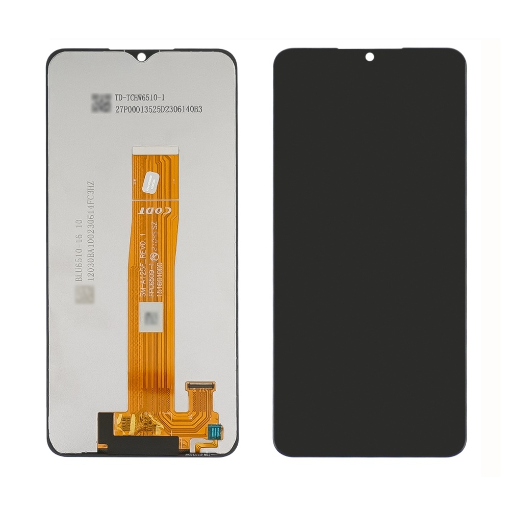 Дисплей Samsung SM-A022 Galaxy A02, SM-A125 Galaxy A12, SM-A127 Galaxy A12 Nacho, SM-A326 Galaxy A32 5G, SM-M022 Galaxy M02, SM-M127 Galaxy M12, SM-M326 Galaxy M32 5G, чорний | з тачскріном | Original (PRC), Service Pack, SM-A125F_REV0.1 FPC6509-1 | дисплейный модуль, экран