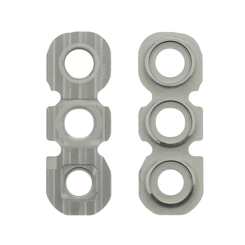 Стекло камеры для Samsung SM-A345 Galaxy A34 с серебристой рамкой