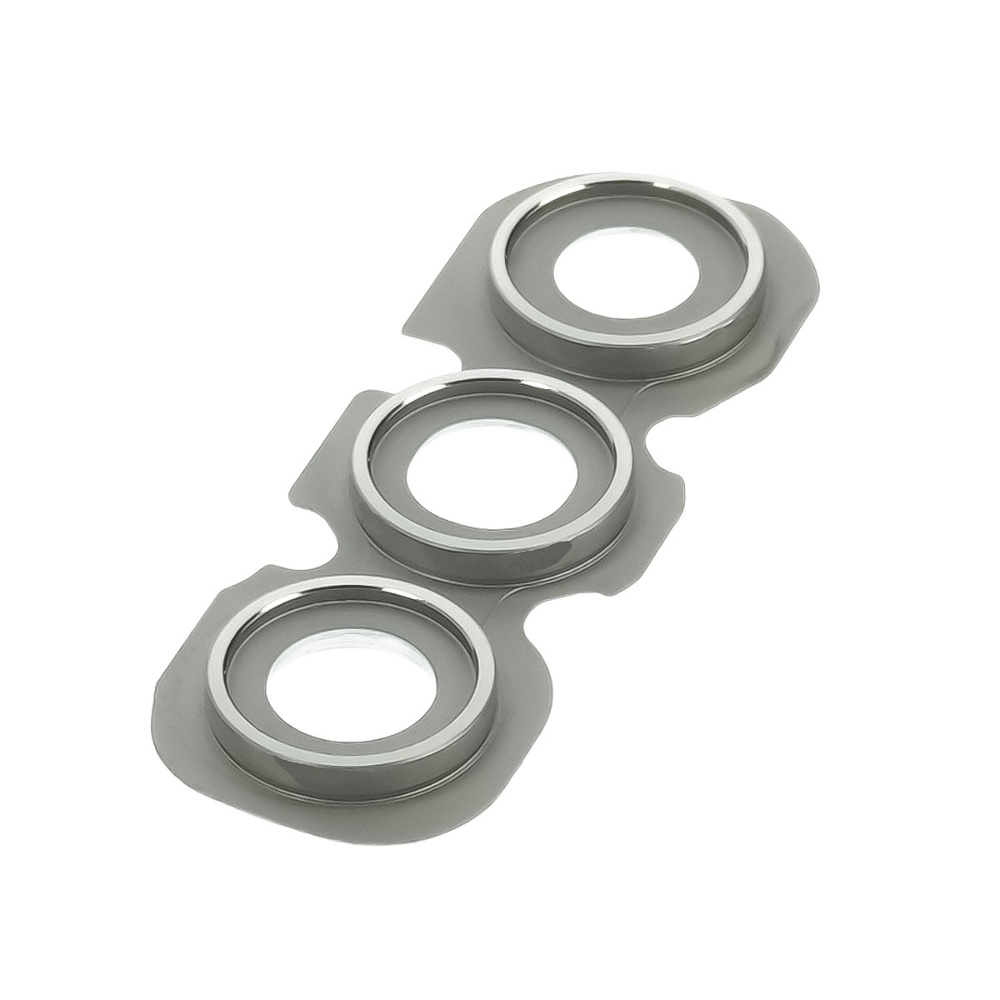 Стекло камеры для Samsung SM-A345 Galaxy A34 с серебристой рамкой