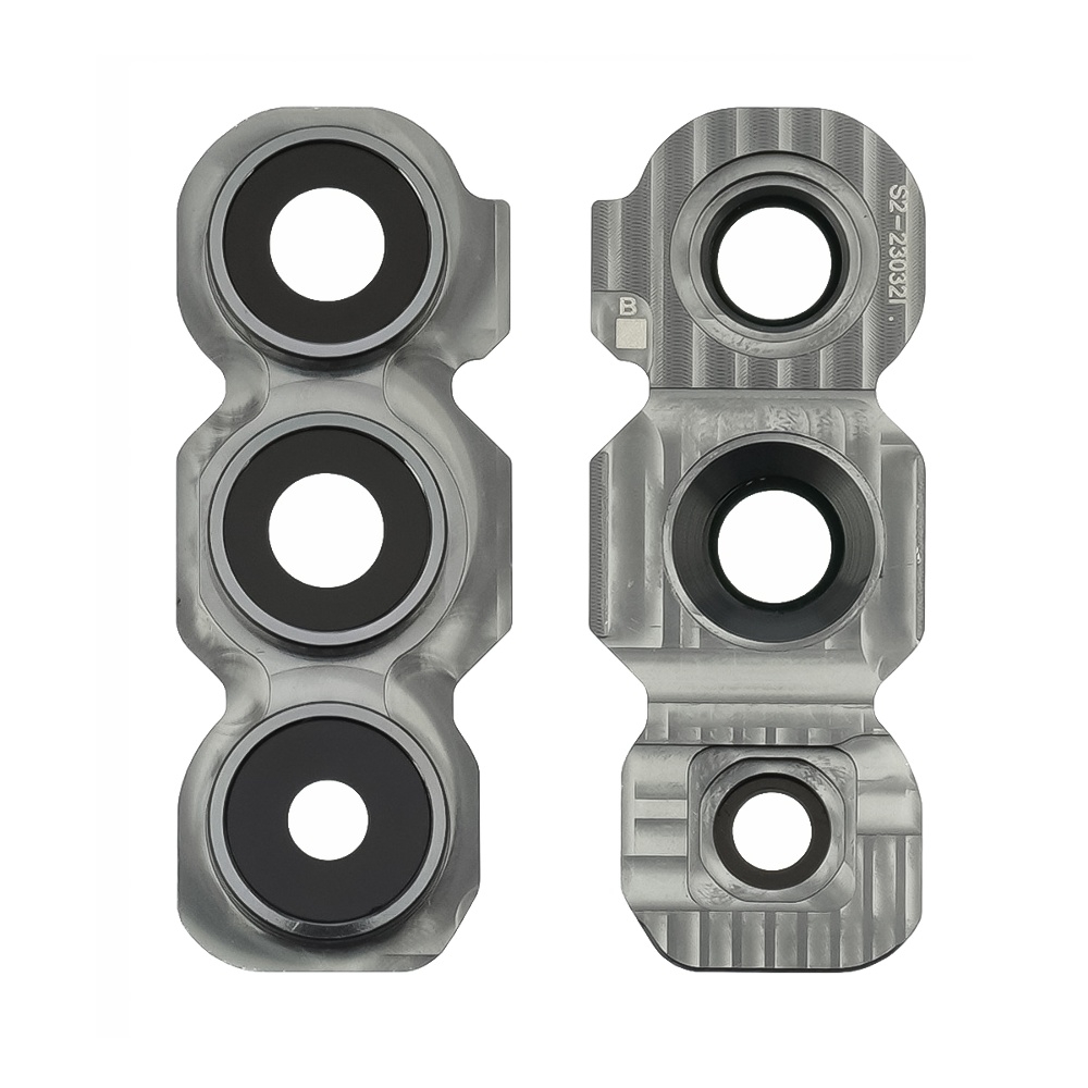 Стекло камеры для Samsung SM-A545 Galaxy A54 с серебристой рамкой