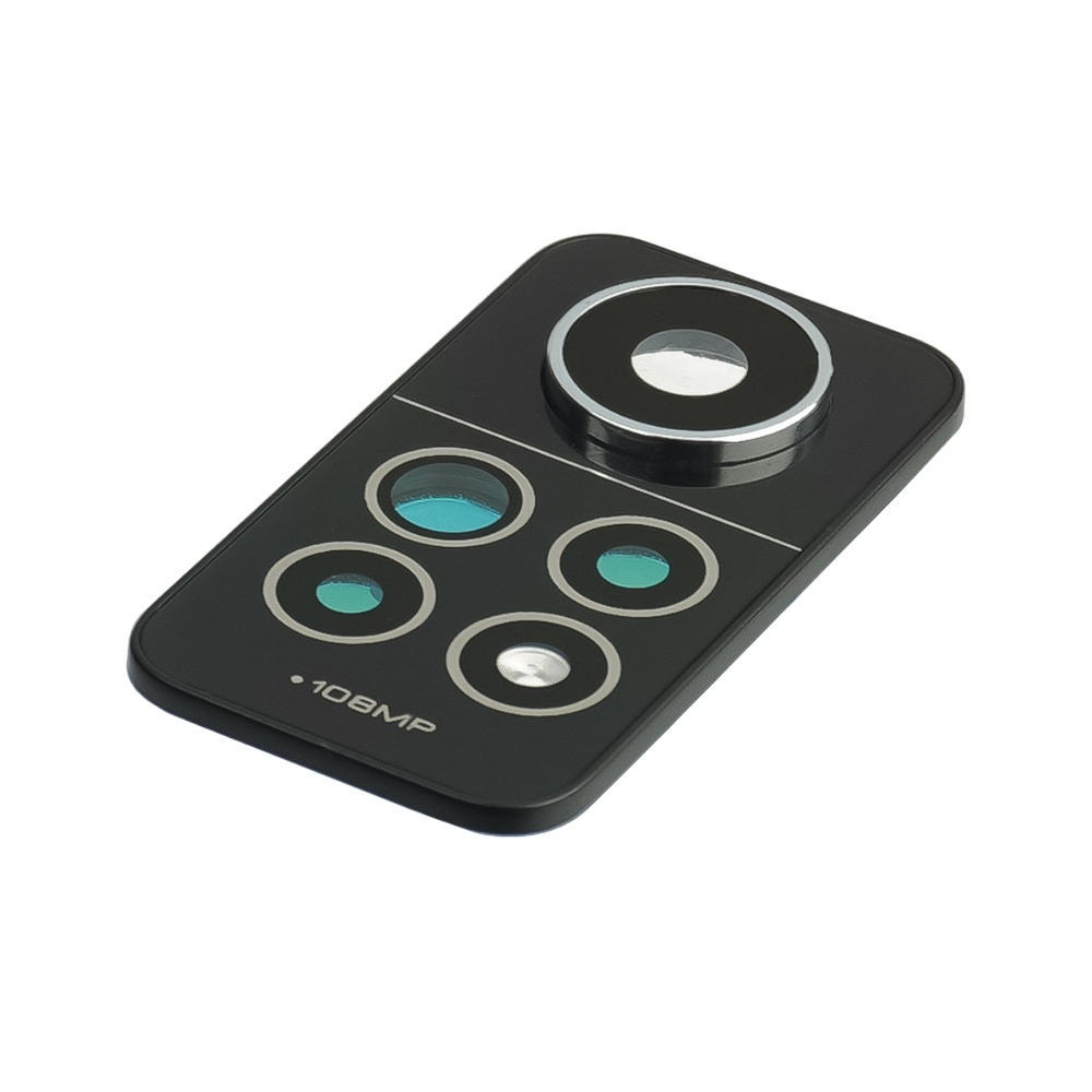 Стекло камеры для Xiaomi Note 12 Pro (4G) с чёрной рамкой