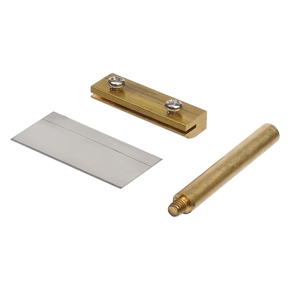 Жало паяльника с лопаткой и сменным лезвием 38 mm, d=6 mm для удаления остатков клея после разделения комплекта дисплей + тачскрин