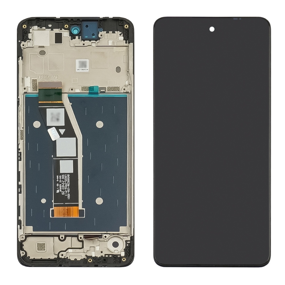 Дисплей Motorola G24, чорний | з тачскріном | в передній панелі | High Copy | дисплейный модуль, экран