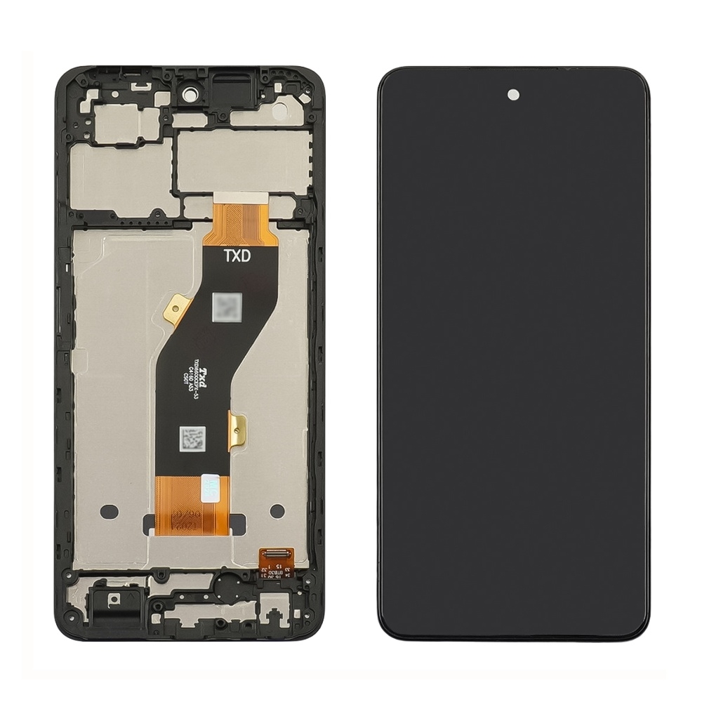 Дисплей Tecno Spark 20C, BG7, BG7n, чорний | з тачскріном | в передній панелі | High Copy | дисплейный модуль, экран