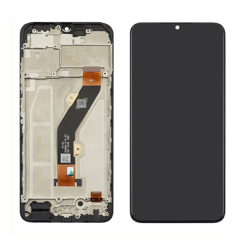 Дисплей Infinix Hot 30i, X669, X669C, X669D, чорний | з тачскріном | в передній панелі | High Copy | дисплейный модуль, экран