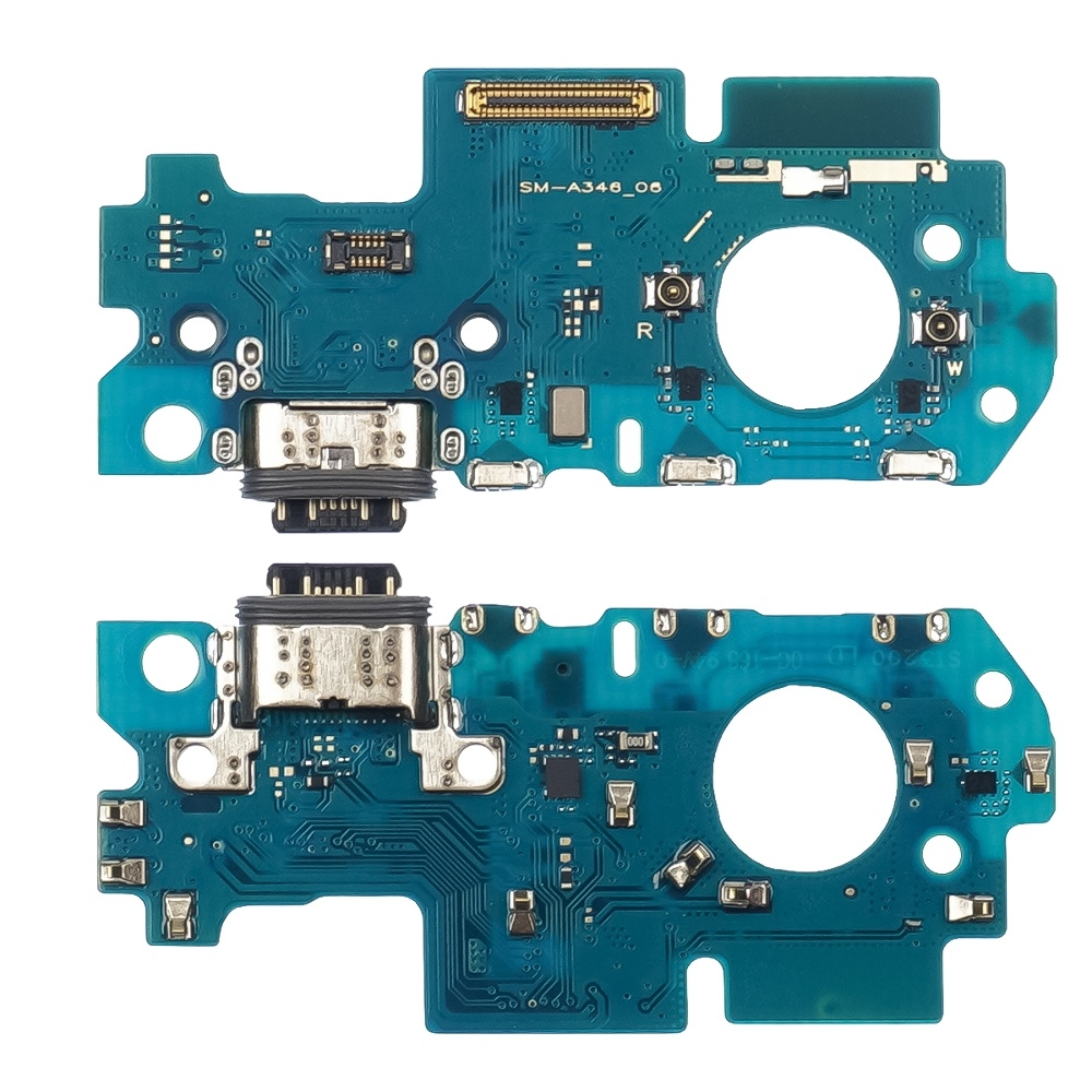 Плата зарядки Samsung SM-A346 Galaxy A34, шлейф коннектора зарядки, с микрофоном, High Copy