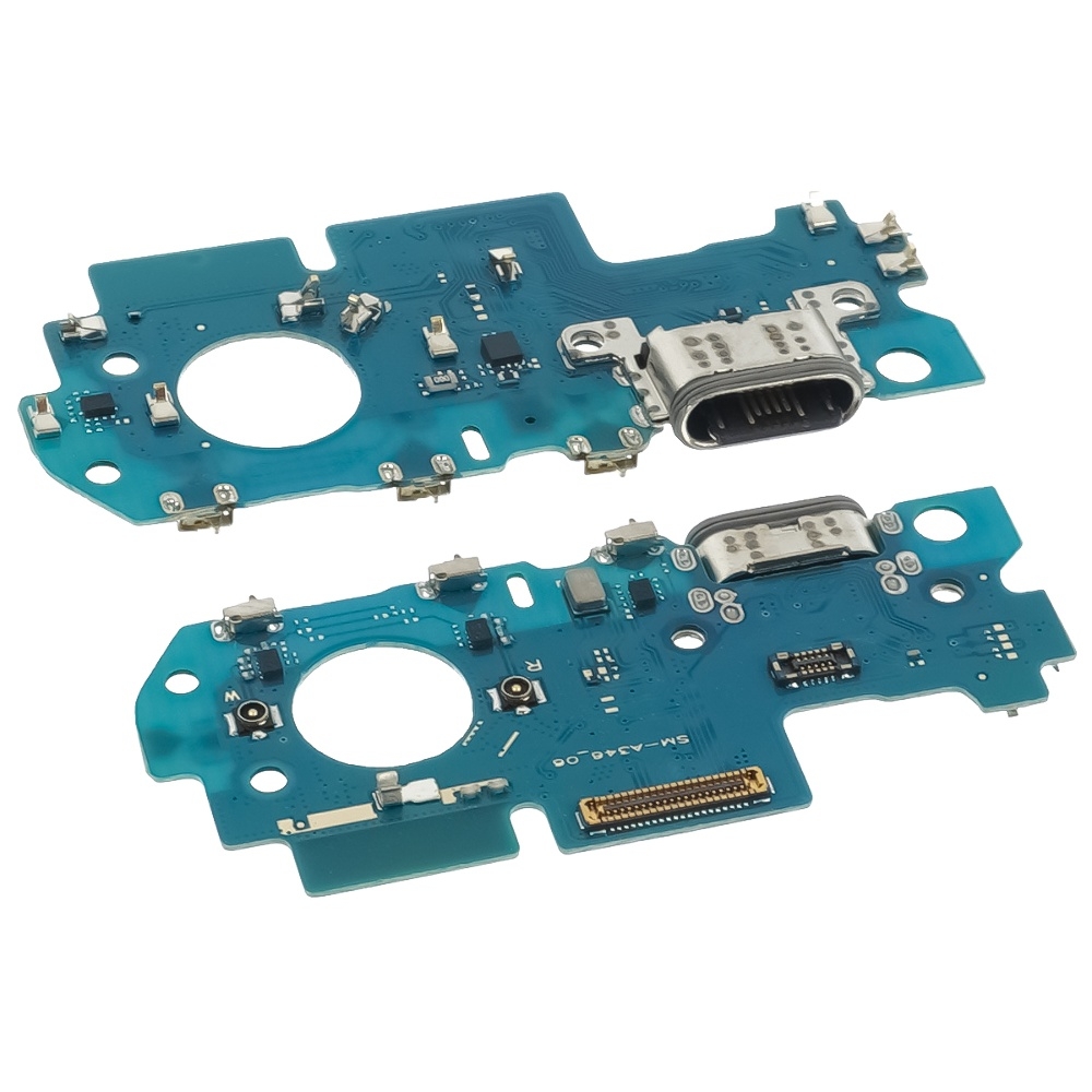 Плата зарядки Samsung SM-A346 Galaxy A34, шлейф коннектора зарядки, с микрофоном, High Copy