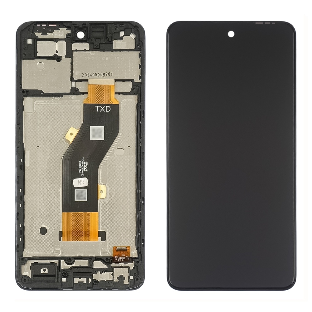 Дисплей Infinix Smart 8, X6525, чорний | з тачскріном | в передній панелі | High Copy | дисплейный модуль, экран