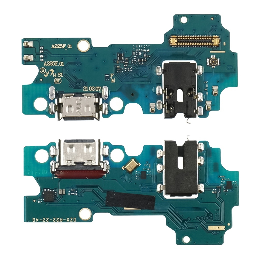 Плата зарядки Samsung SM-A225 Galaxy A22, шлейф коннектора зарядки, с микрофоном, High Copy