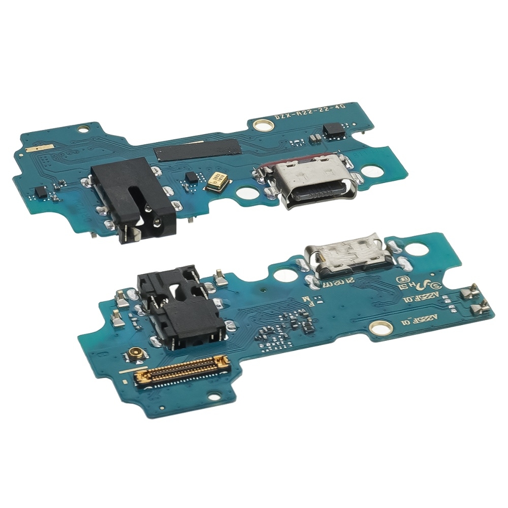 Плата зарядки Samsung SM-A225 Galaxy A22, шлейф коннектора зарядки, с микрофоном, High Copy