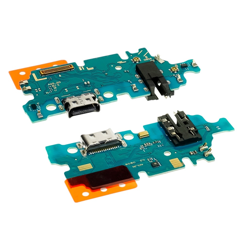 Плата зарядки Samsung SM-A256 Galaxy A25, шлейф коннектора зарядки, с микрофоном, High Copy