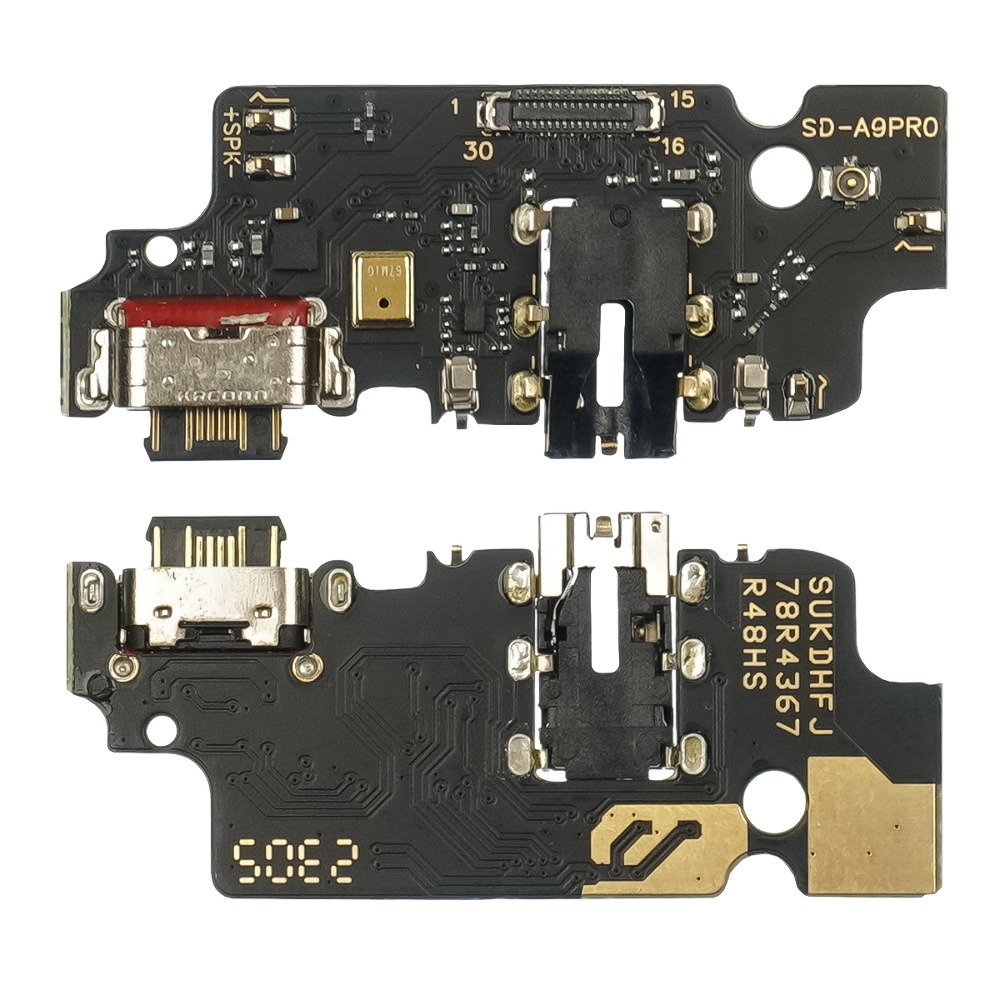 Плата зарядки Umidigi A9 Pro, шлейф коннектора зарядки, с микрофоном, High Copy