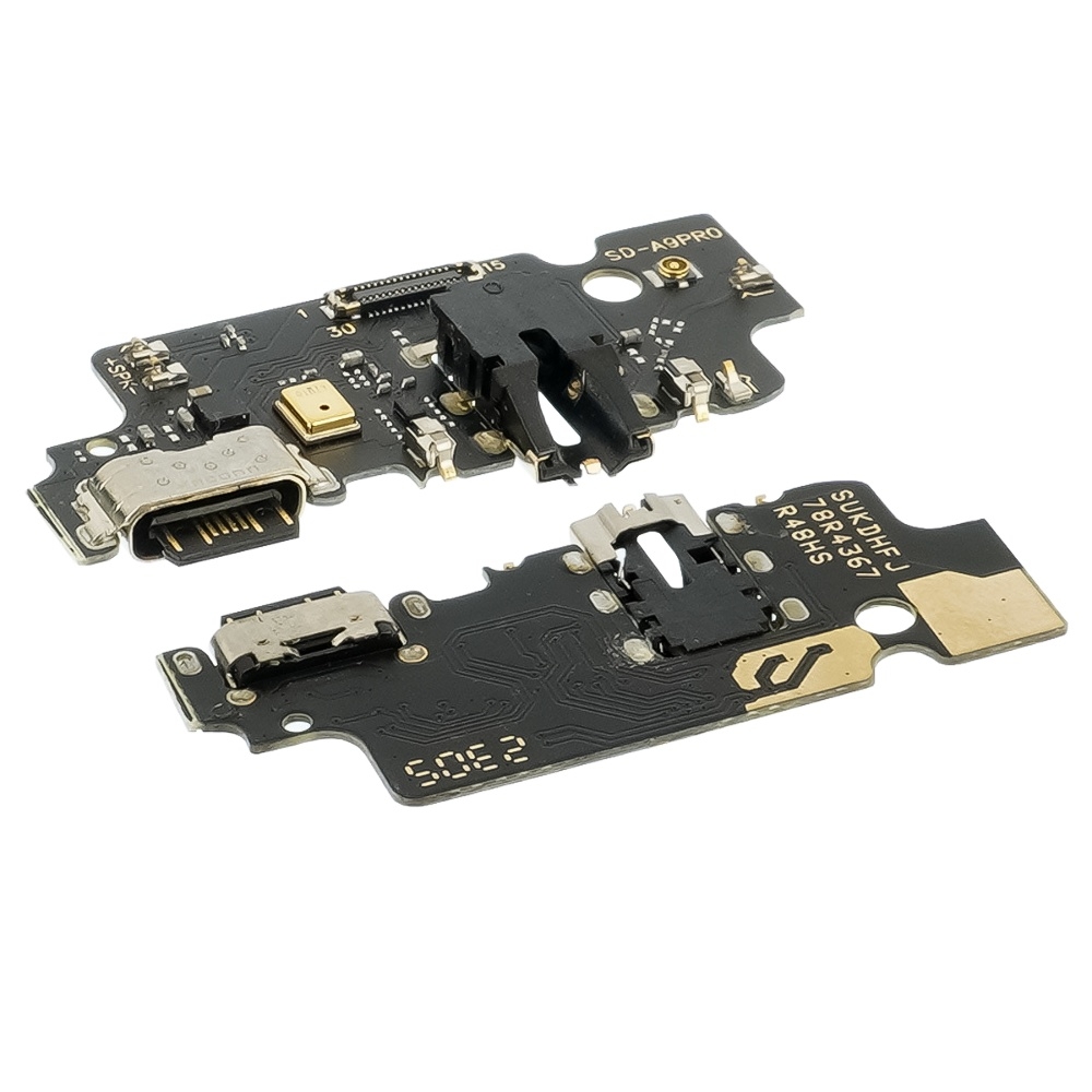 Плата зарядки Umidigi A9 Pro, шлейф коннектора зарядки, с микрофоном, High Copy