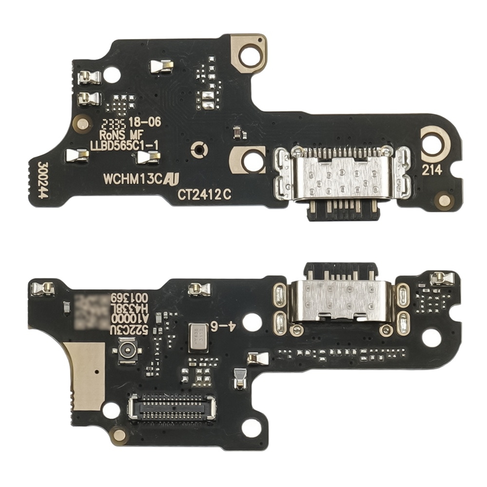 Плата зарядки Xiaomi Poco C65, Redmi 13C, шлейф коннектора зарядки, с микрофоном, High Copy