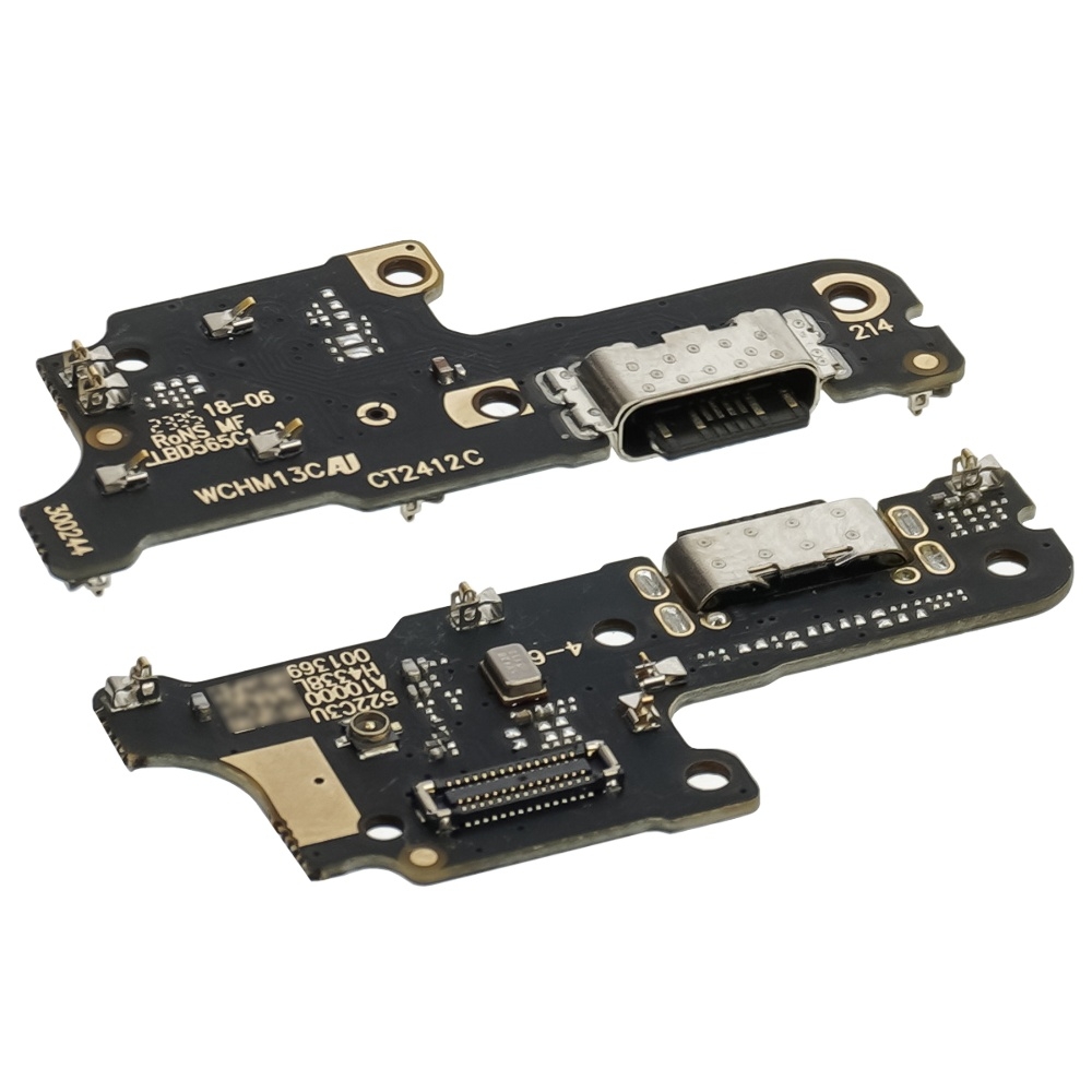 Плата зарядки Xiaomi Poco C65, Redmi 13C, шлейф коннектора зарядки, с микрофоном, High Copy