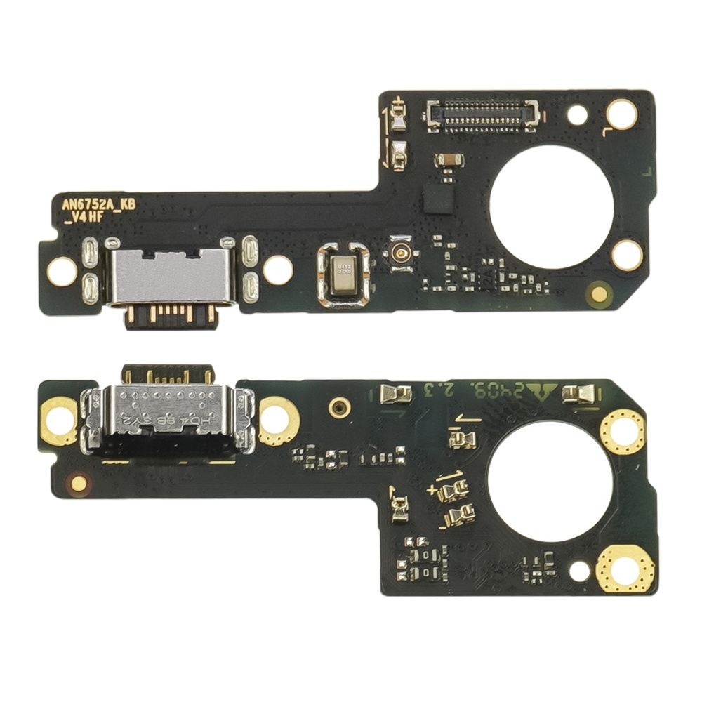 Плата зарядки Xiaomi Redmi Note 13, 2312DRAABG, 2312DRAABI, шлейф коннектора зарядки, с микрофоном, High Copy