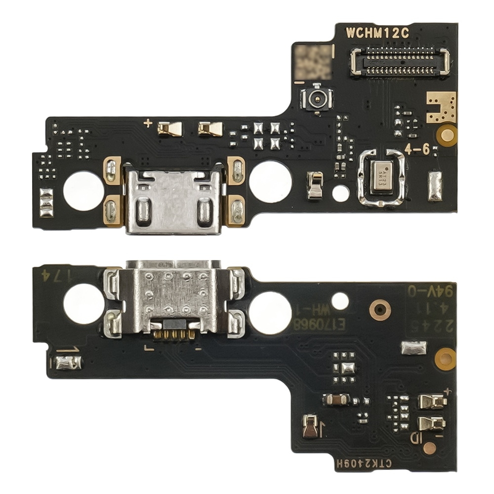Плата зарядки Xiaomi Poco C55, 22127PC95I, Redmi 11A, 22120RN86C, Redmi 12C, 22120RN86G, 22120RN86I, 22126RN91Y, 2212ARNC4L, шлейф коннектора зарядки, с микрофоном, High Copy
