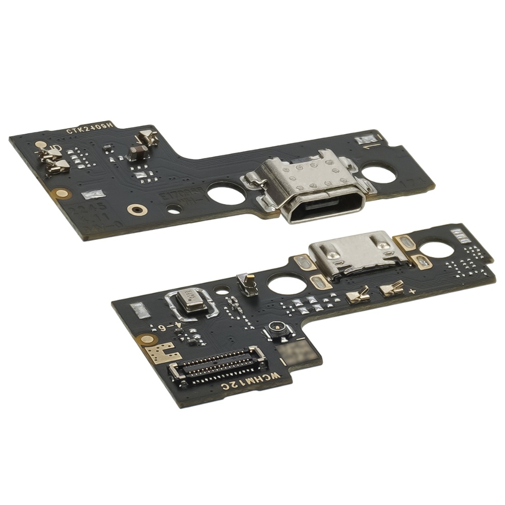 Плата зарядки Xiaomi Poco C55, 22127PC95I, Redmi 11A, 22120RN86C, Redmi 12C, 22120RN86G, 22120RN86I, 22126RN91Y, 2212ARNC4L, шлейф коннектора зарядки, с микрофоном, High Copy
