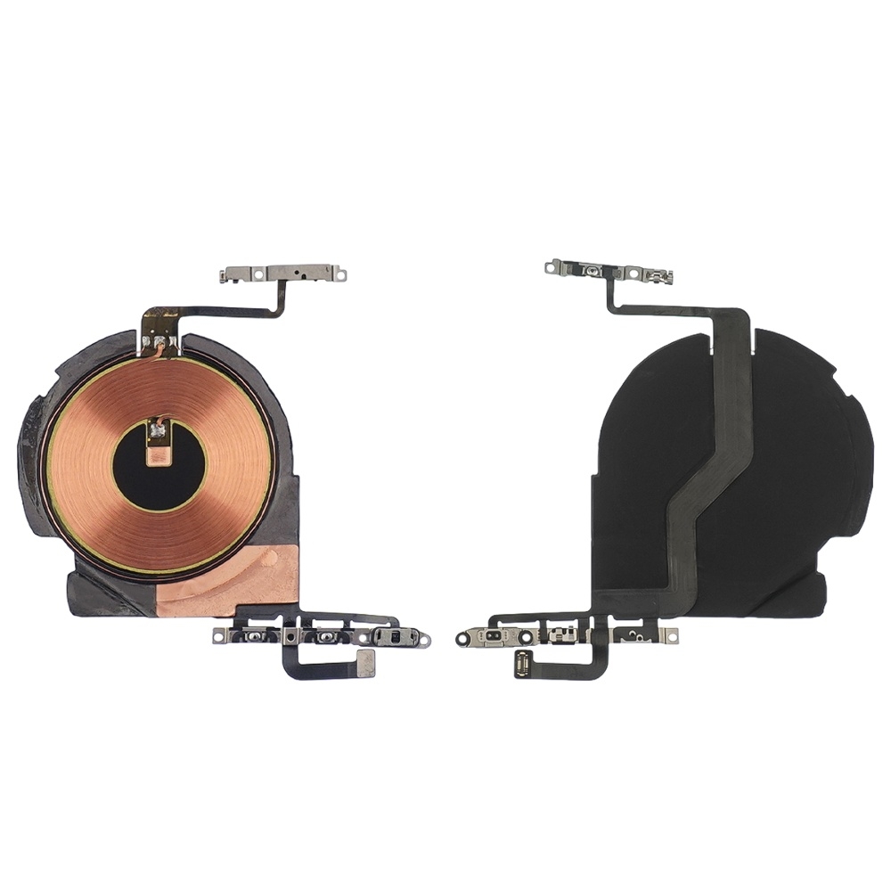 Шлейф Apple iPhone 12 Pro с модулем беспроводной зарядки и кнопками регулировки громкости