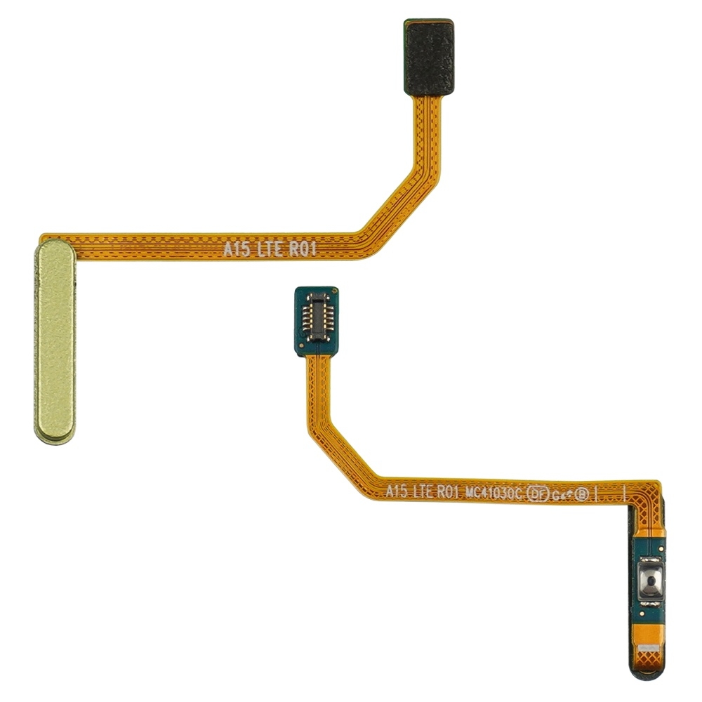 Шлейф Samsung SM-A156 Galaxy A15 с желтым сканером отпечатка пальца