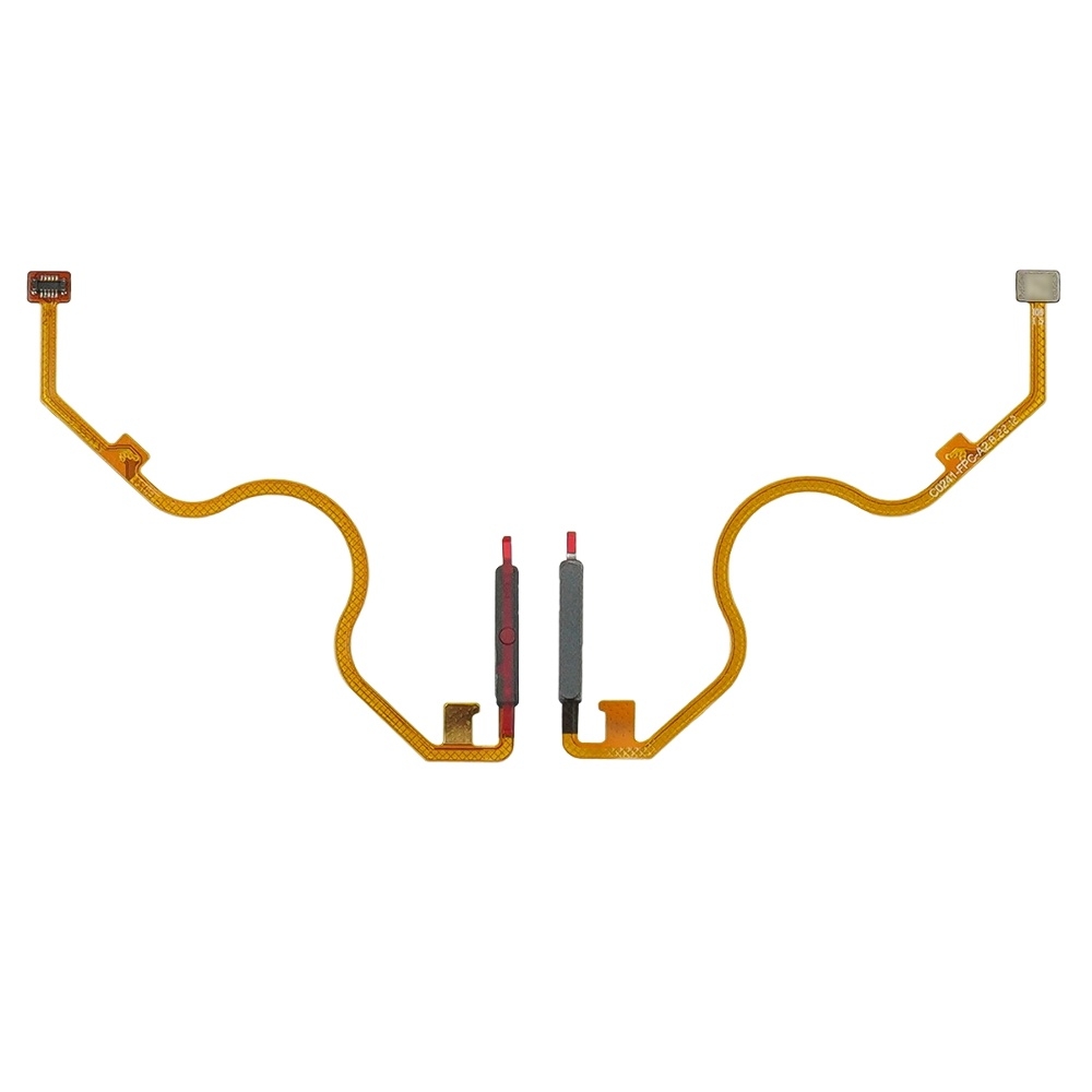 Шлейф Tecno Pova 4, боковая клавиша, для сканера отпечатка пальца (Touch ID), чорний, Original (PRC)