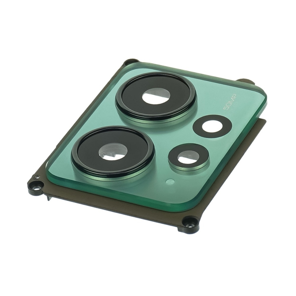 Стекло камеры для Xiaomi Note 12 (4G) с зелёной рамкой