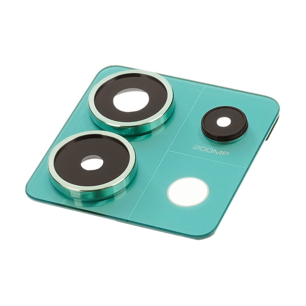 Стекло камеры для Xiaomi Note 13 Pro (5G) с зелёной рамкой