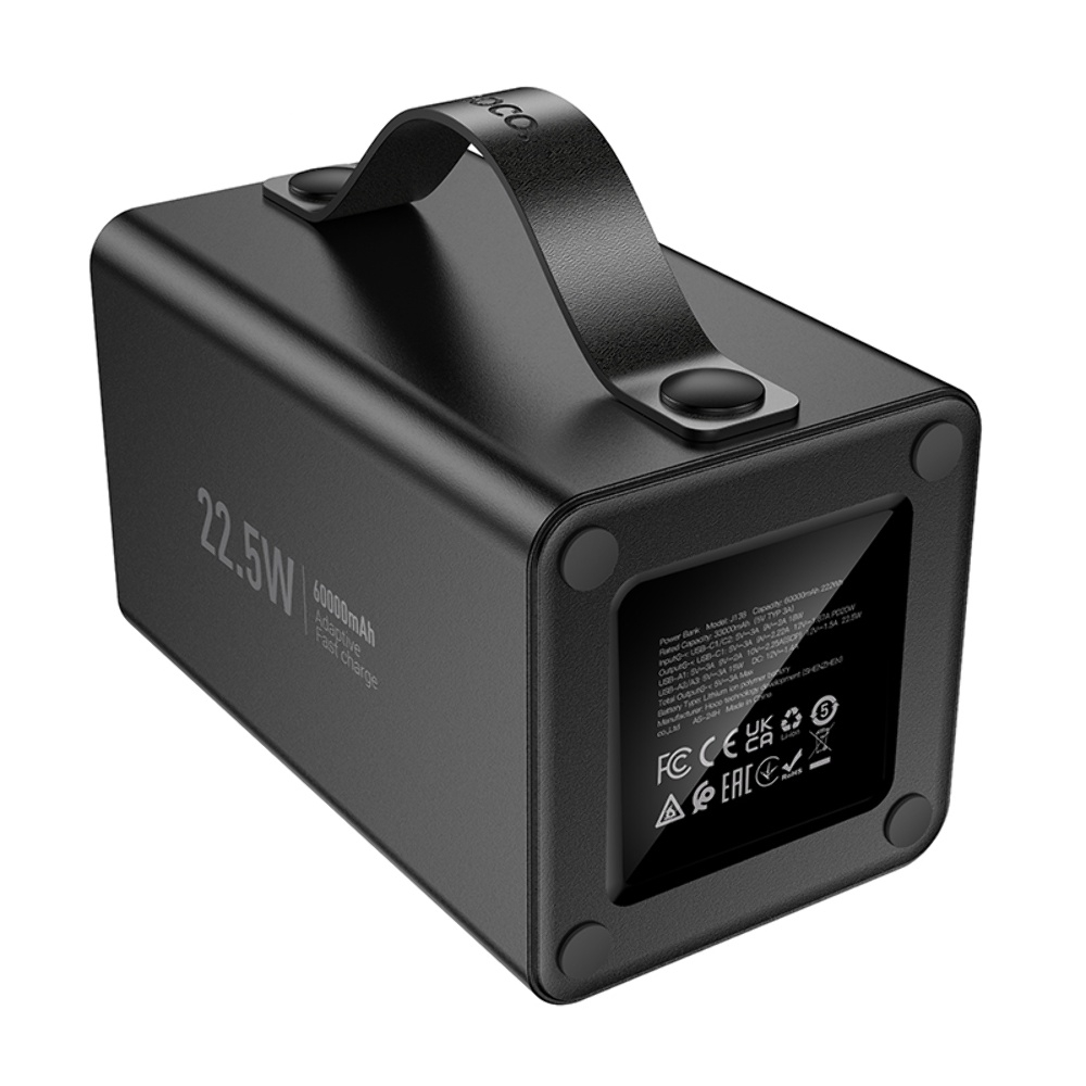 Power bank Hoco J138 60000mAh 22.5W PD 20W с дисплеем black