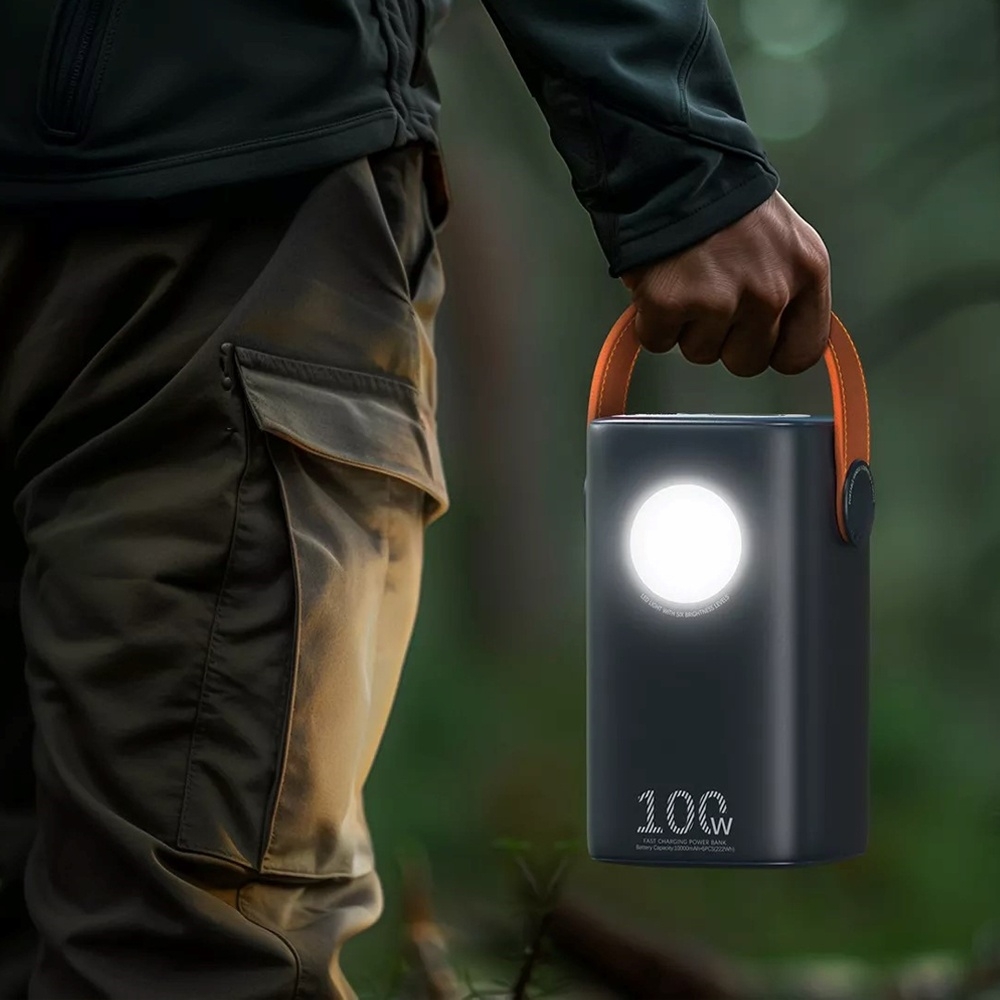 Power bank Remax RPP-100, 60000 mAh, 22.5 Вт, Power Delivery (100 Вт), Quick Charge 3.0, синій