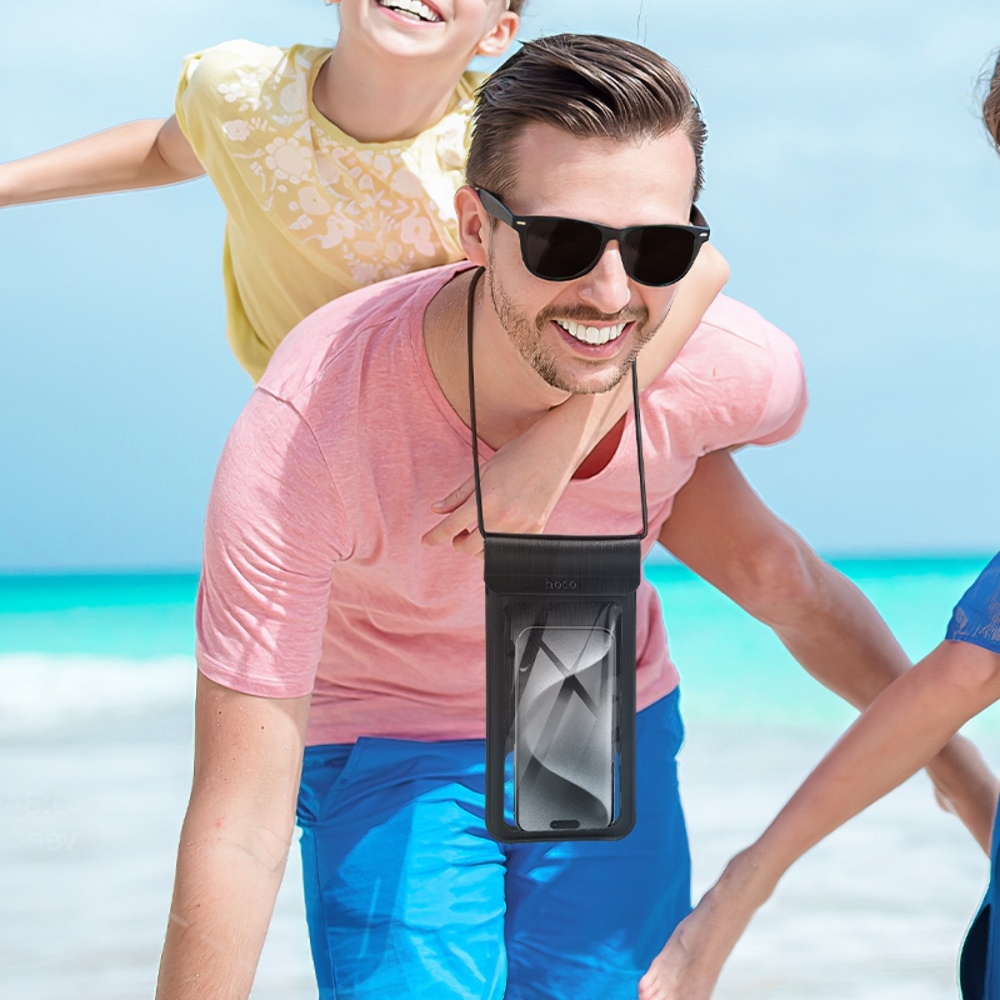 Чехол водонепроницаемый Hoco HX50 кожаный black