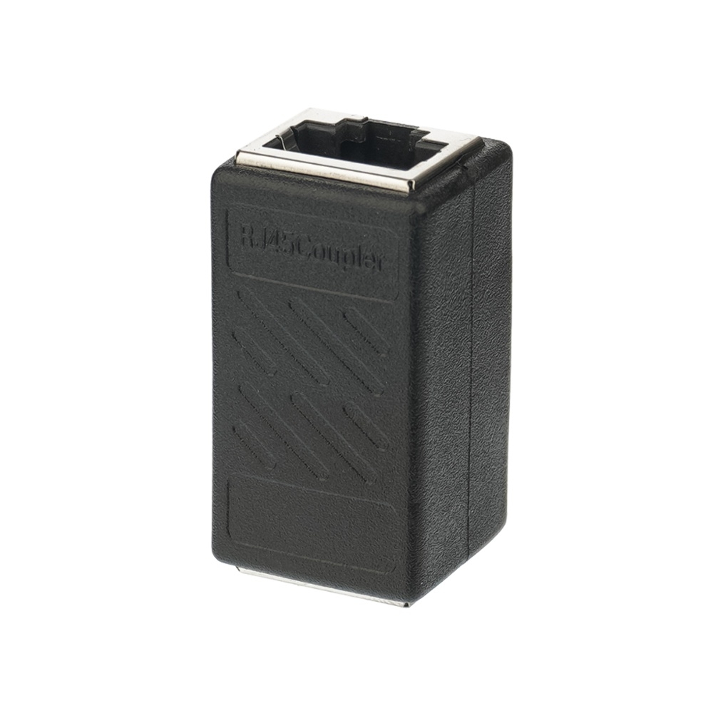 Адаптер соединитель RJ45 to RJ45 черный