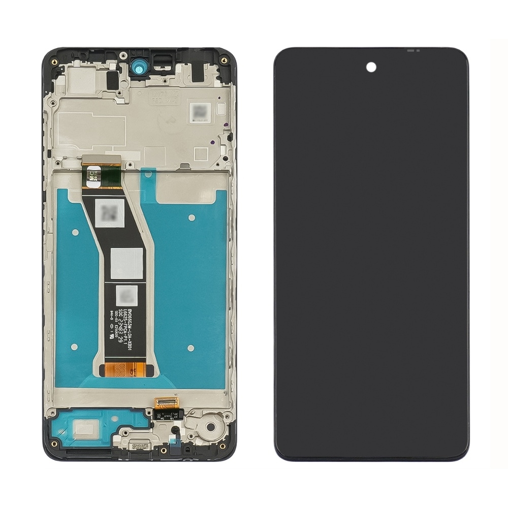 Дисплей Motorola Moto G04, чорний | з тачскріном | в передній панелі | Original (PRC) | дисплейный модуль, экран