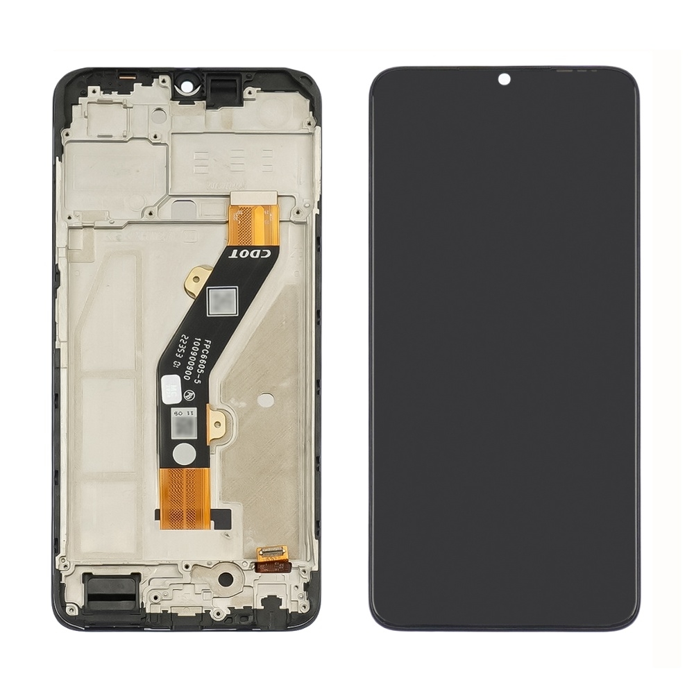 Дисплей Tecno Spark 10C (KI5k), чорний | з тачскріном | в передній панелі | High Copy | дисплейный модуль, экран
