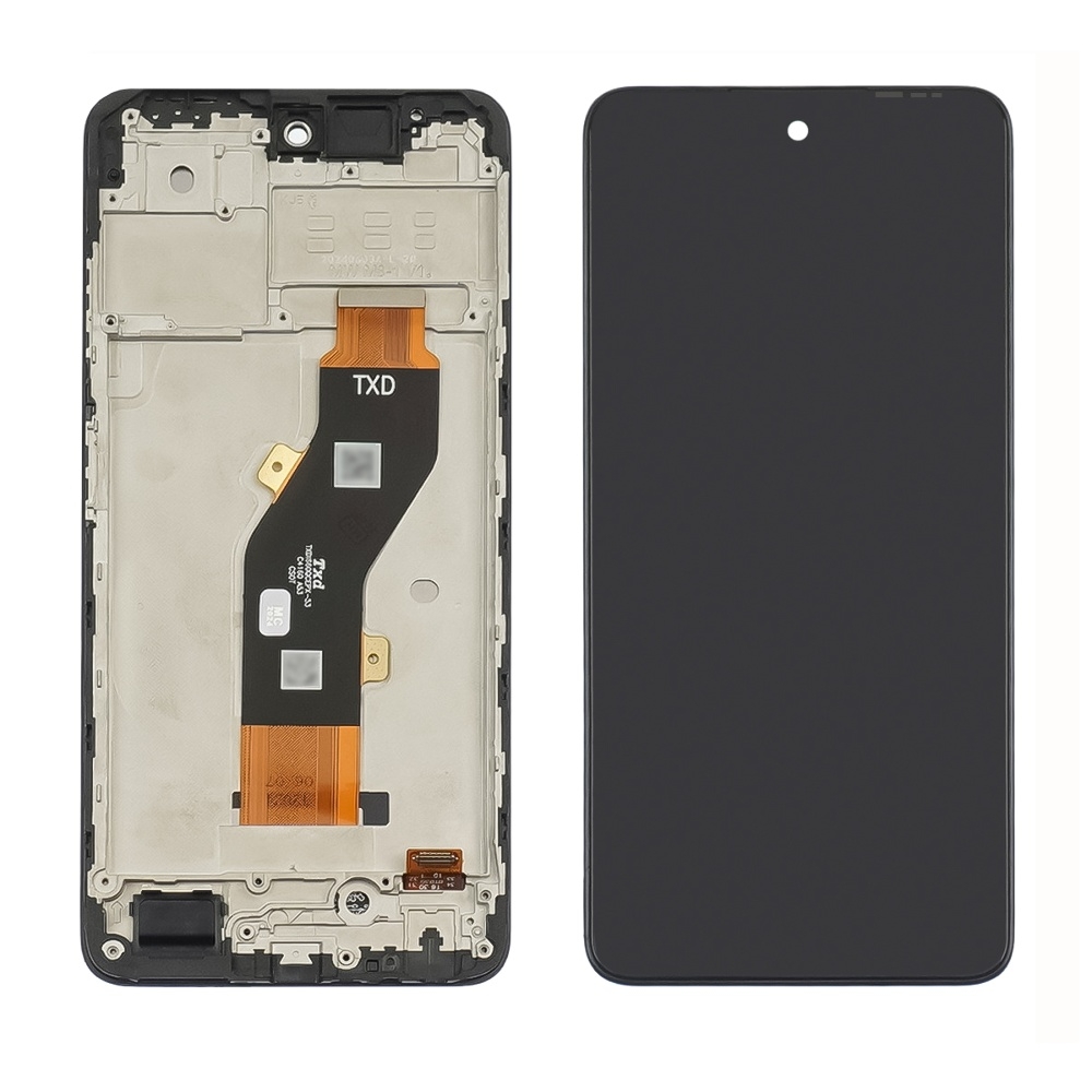 Дисплей Tecno Spark 20, KJ5, KJ5n, чорний | з тачскріном | в передній панелі | High Copy | дисплейный модуль, экран