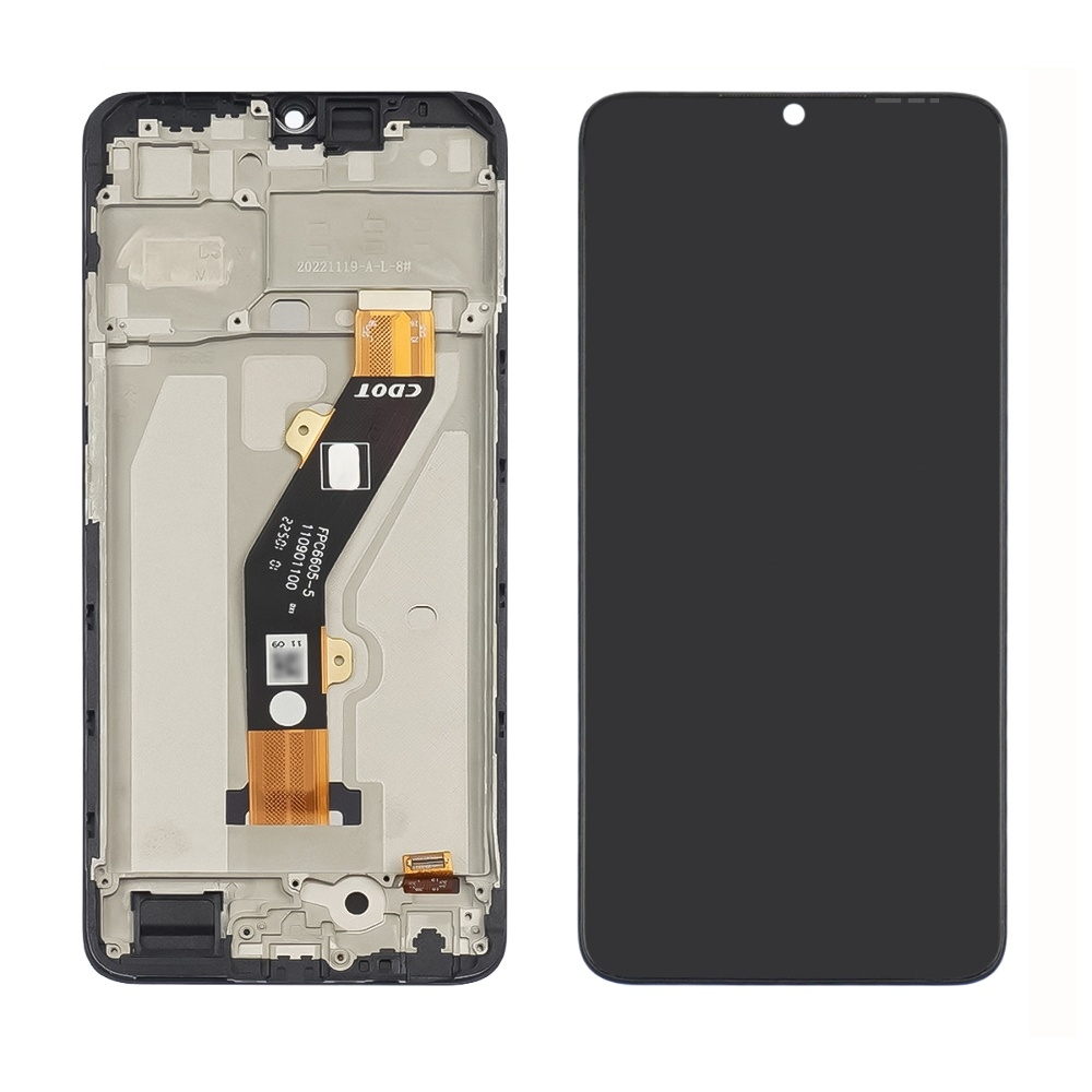 Дисплей Infinix Smart 7, X6515, чорний | з тачскріном | в передній панелі | High Copy | дисплейный модуль, экран