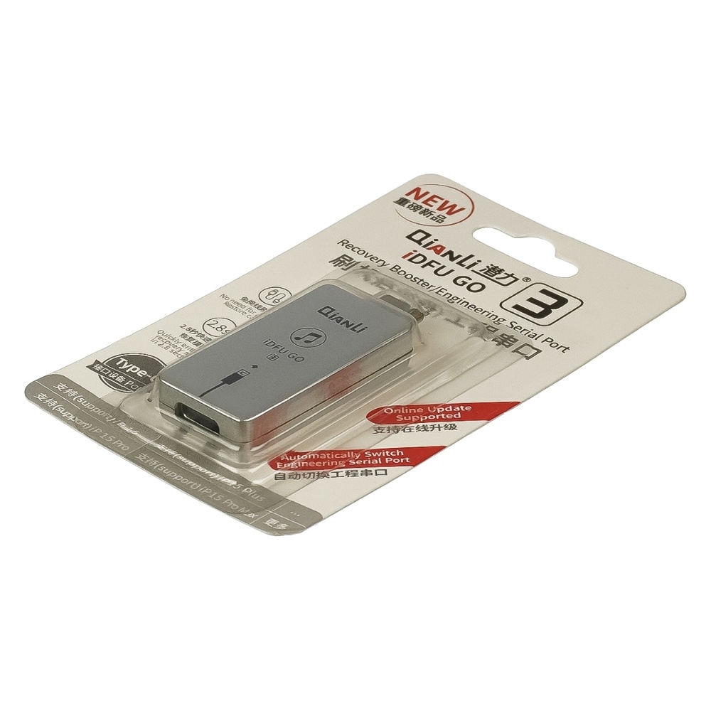 Адаптер QianLi iDFU GO 3 для автоматического включения режима DFU в iPhone (support iP15 series), iPad