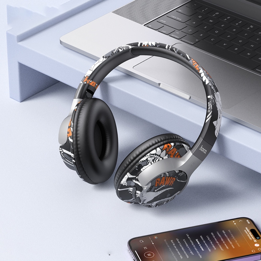 Беспроводные наушники Hoco ESD18 накладные black