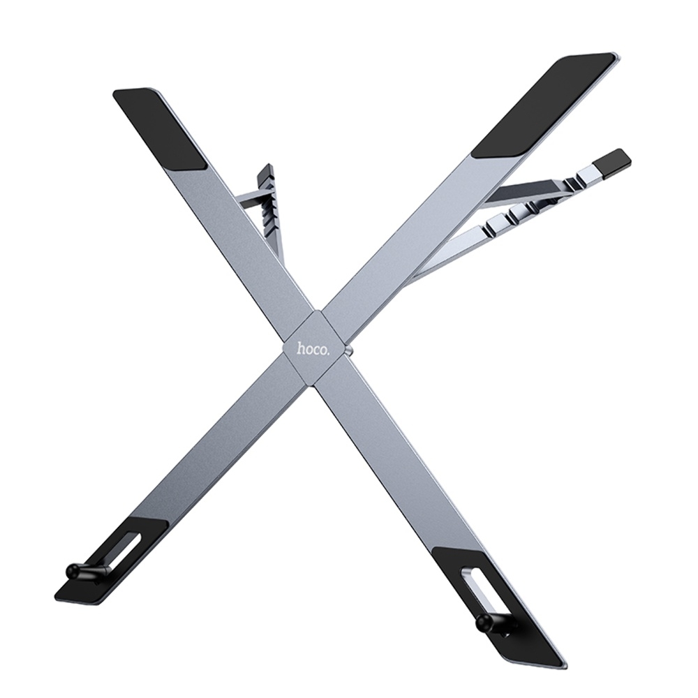 Металлическая подставка для ноутбука Hoco HD9 metal gray