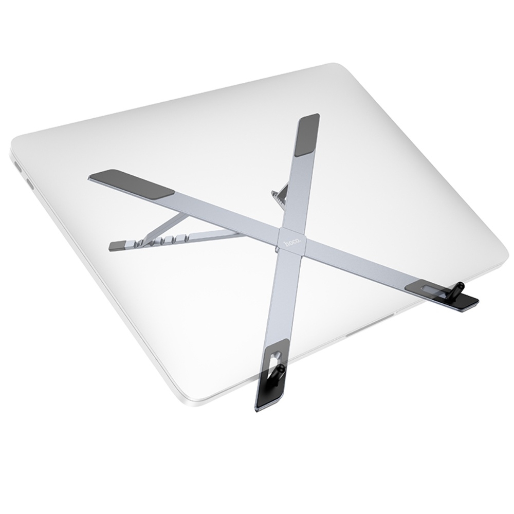 Металлическая подставка для ноутбука Hoco HD9 metal gray