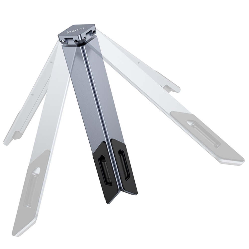 Металлическая подставка для ноутбука Hoco HD9 metal gray