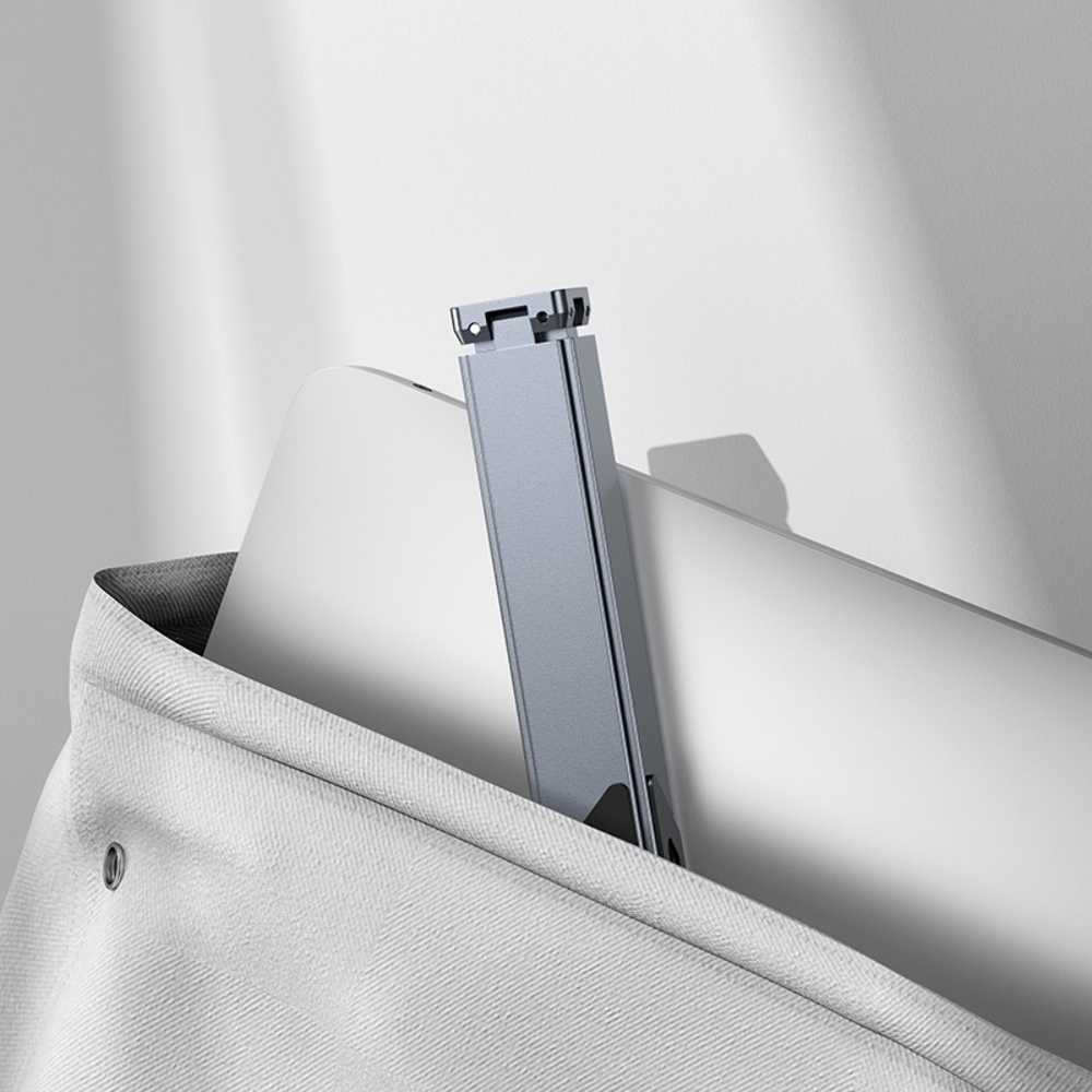 Металлическая подставка для ноутбука Hoco HD9 metal gray