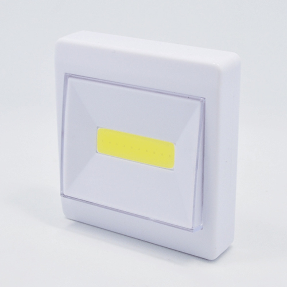 LED светильник магнитный со скотчем, питание от батареек ААА white